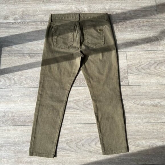 Michael Kors Olive Green Skinny  Jeans - Picture 7 of 14
